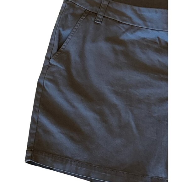 Caslon Cotton Blend Twill Shorts Grey Ebony Size 16 NWT - Picture 5 of 9